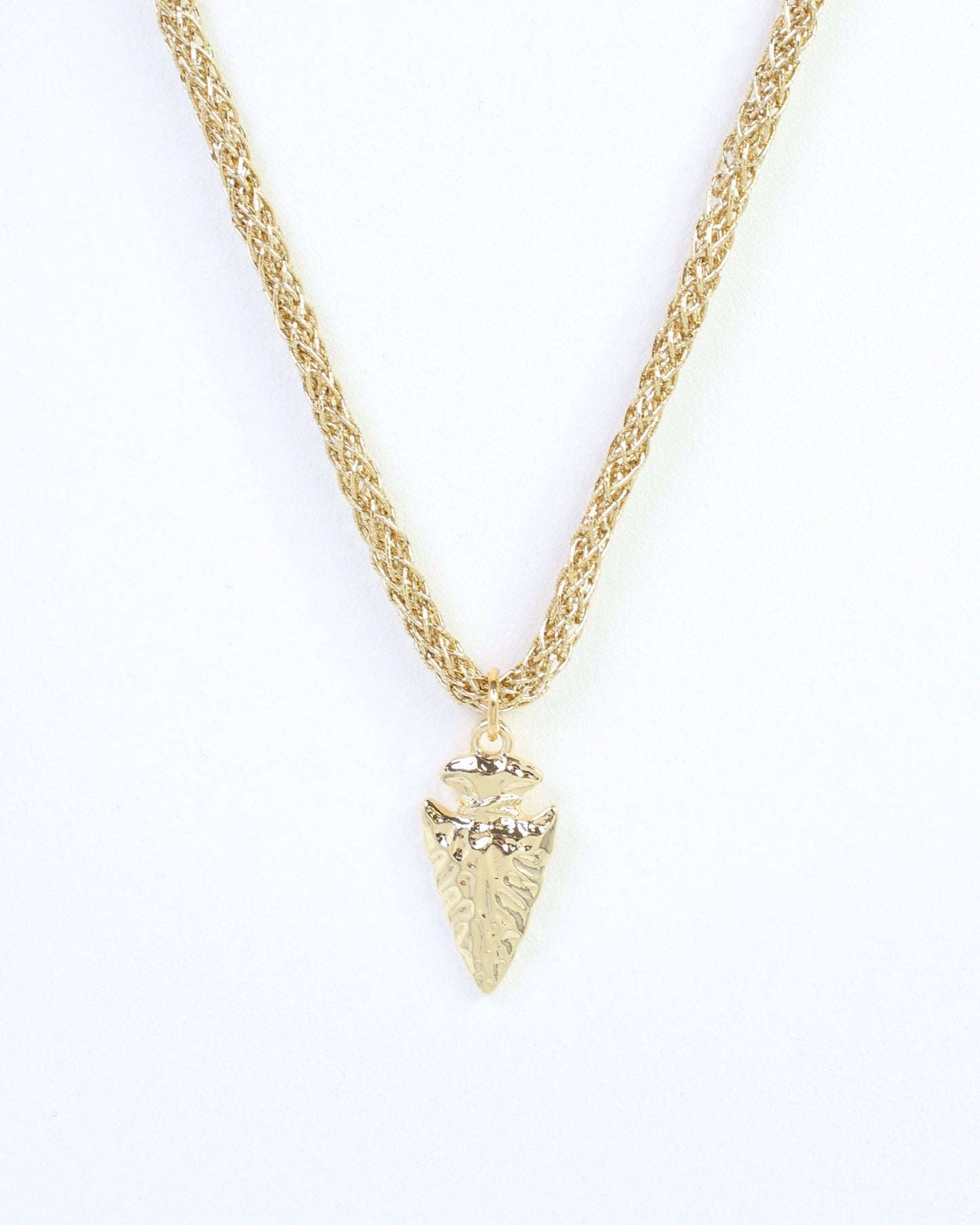 Corie Cord Necklace Arrow Gold