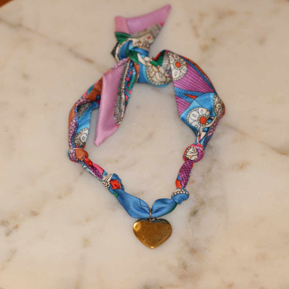 Scarf Necklace ~ Heartstrings & Hues