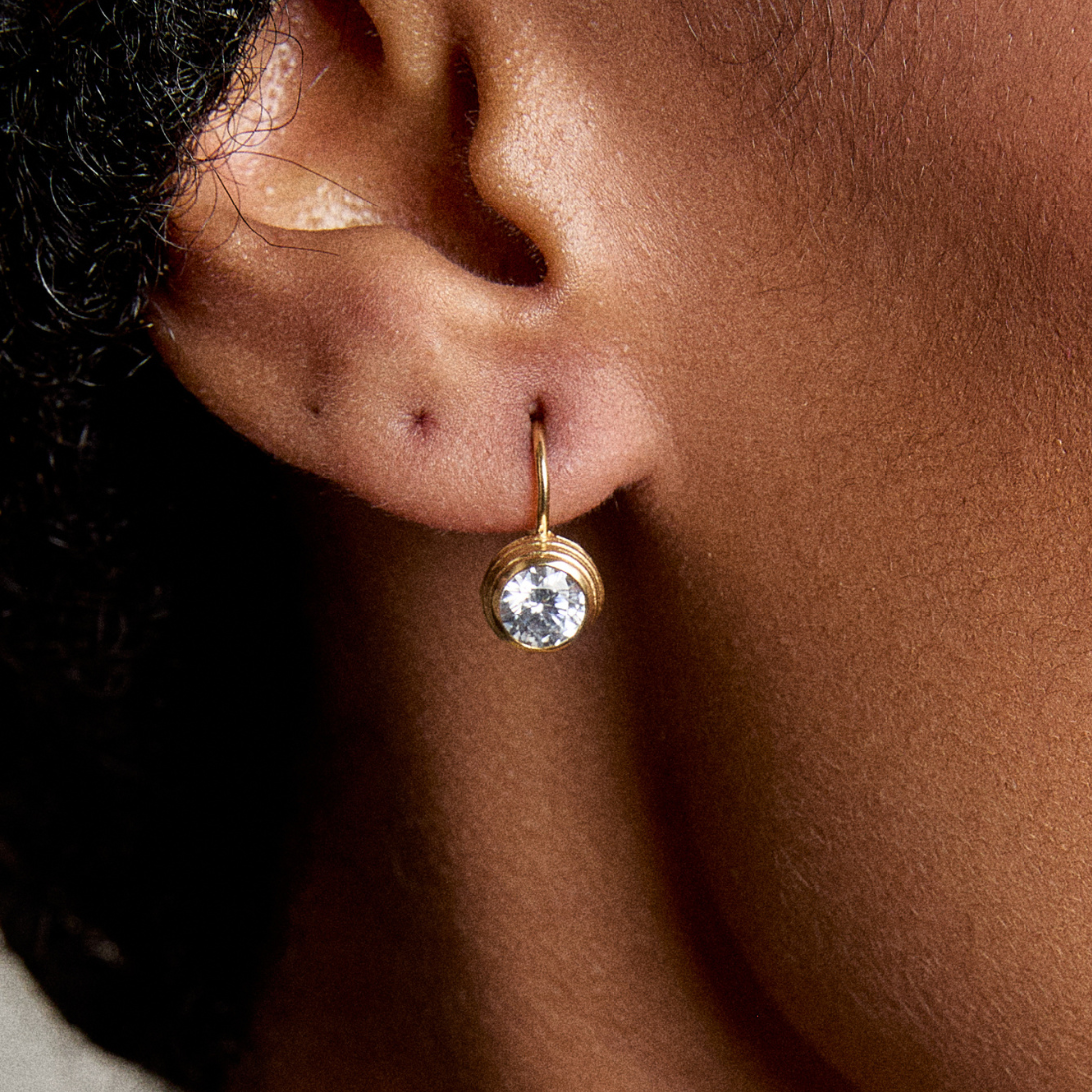 HART - Bezel Drop Earrings