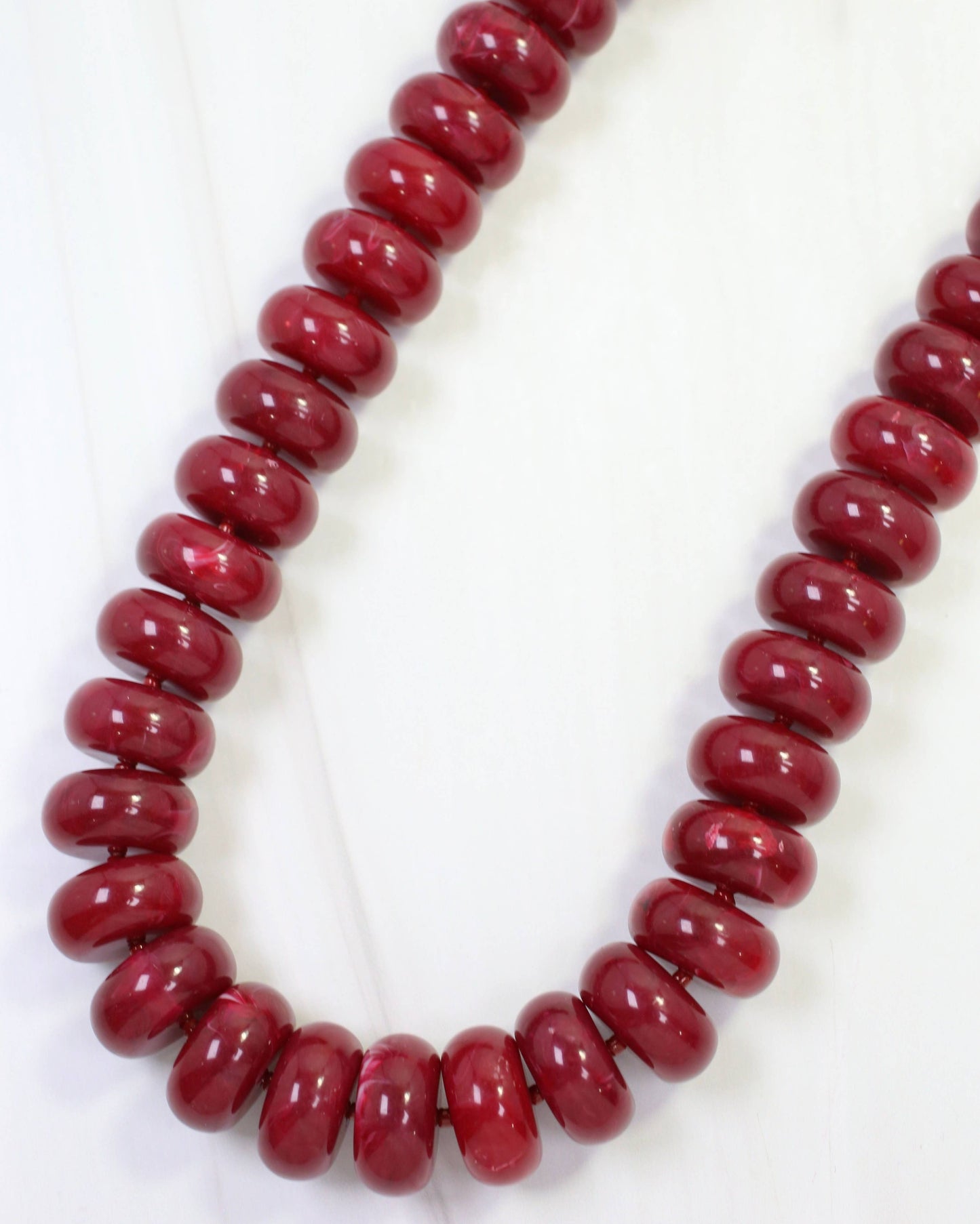 Pipestone Marble Beaded Necklace