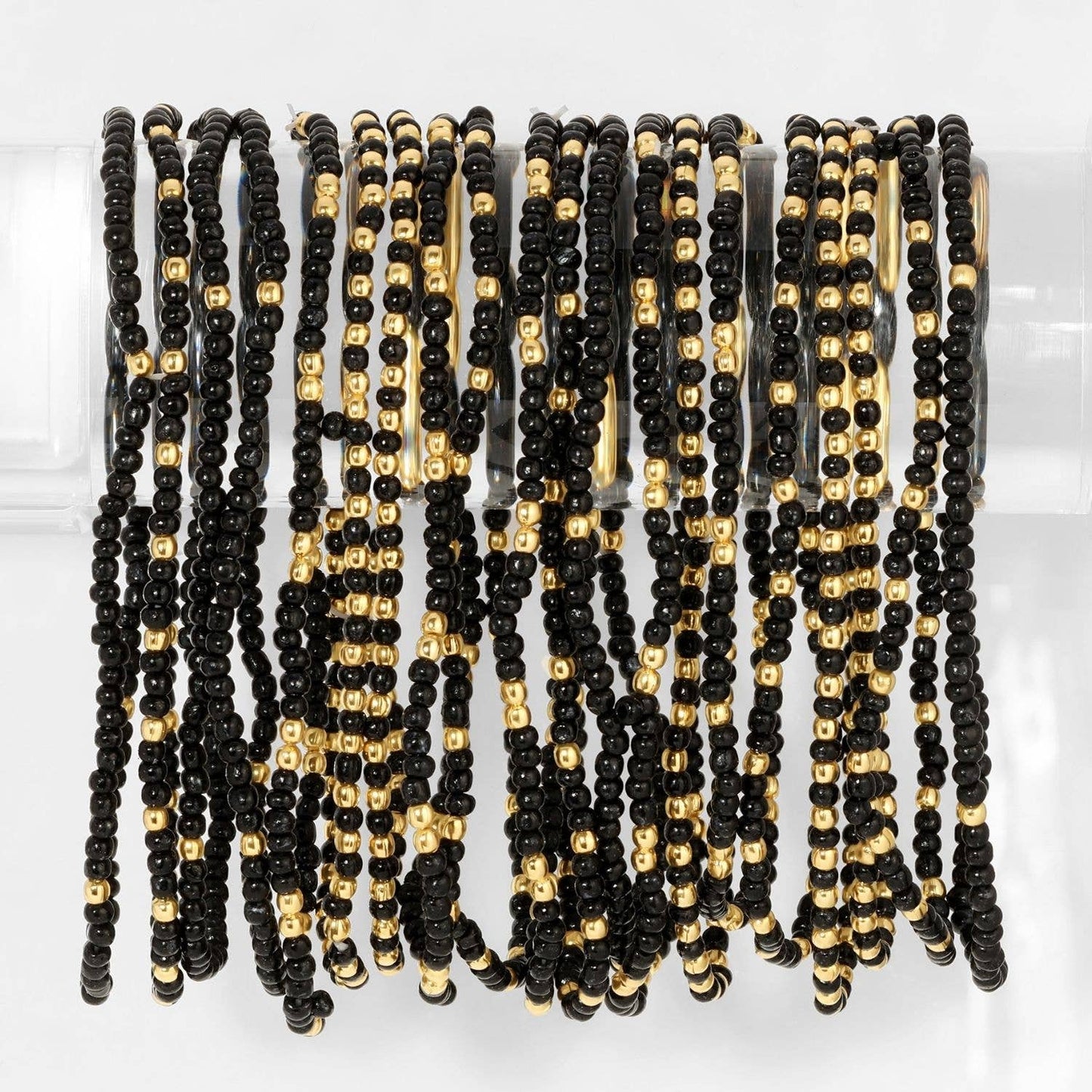 Game Day Beaded Stretch Bracelets Garnet