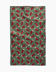 Heart Stockings Tea Towel