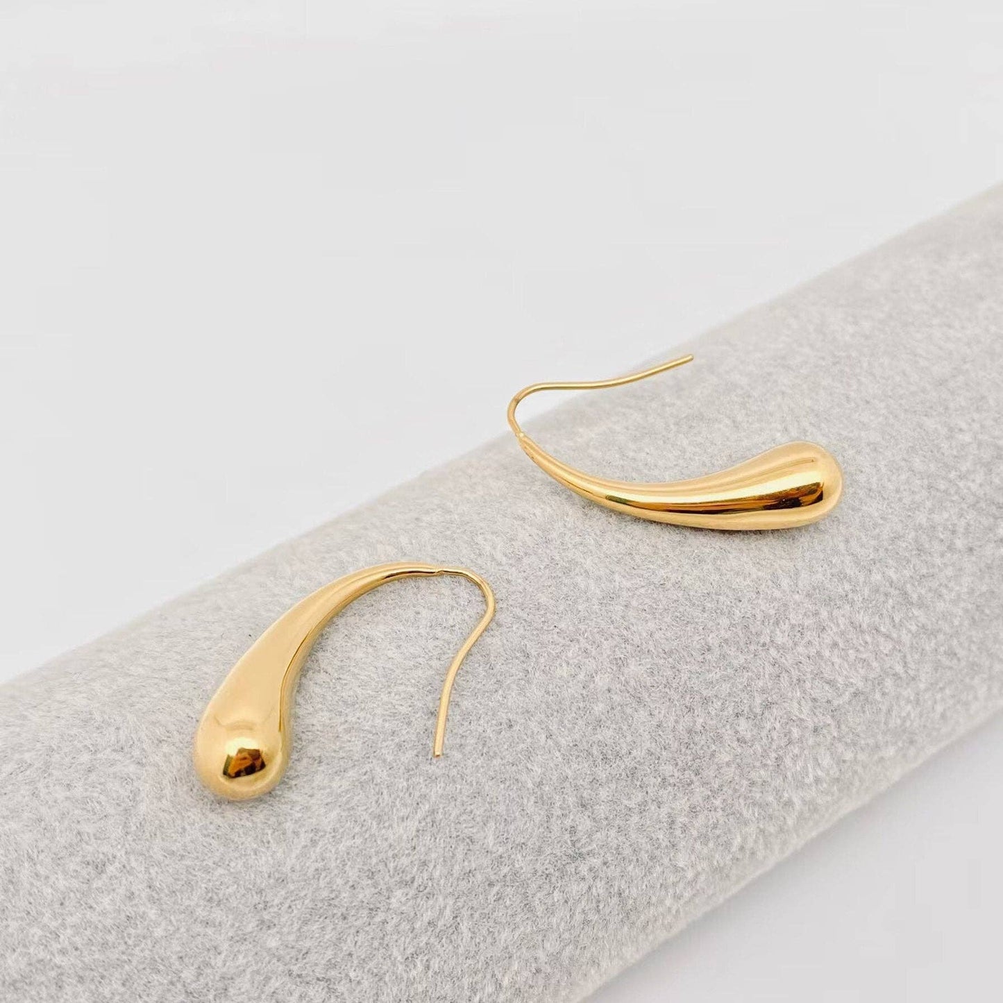 18K Gold Plated Droplet Earrings