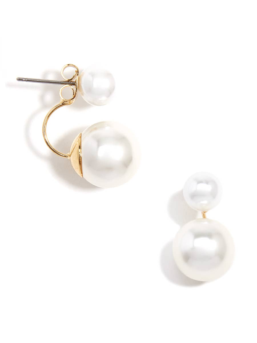 ZENZII - Pearl Ear Jacket Earring