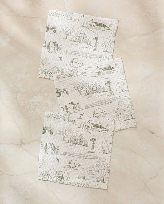 Geometry - Farmyard Dishcloth Set