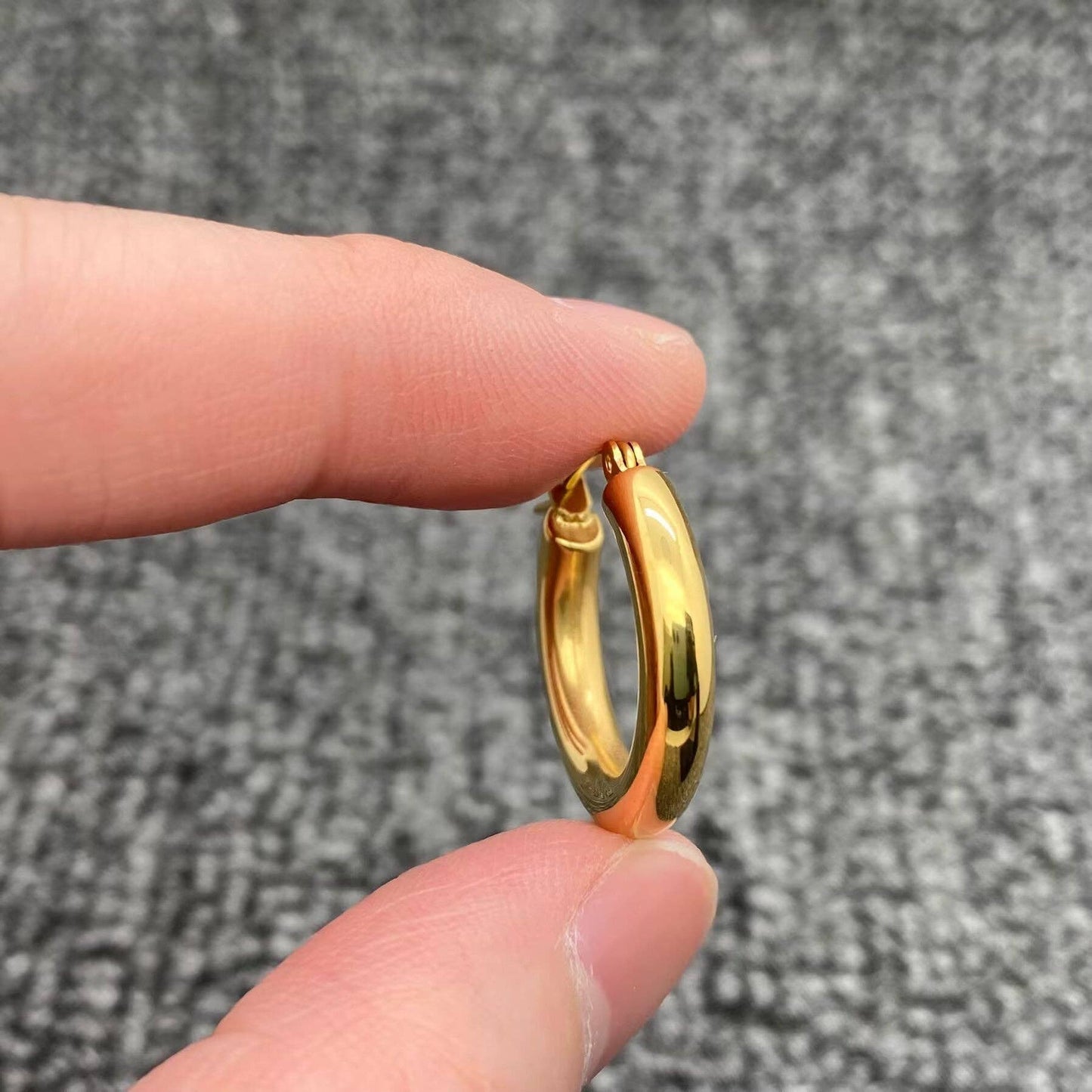 18K Gold Plated Hoop Earrings