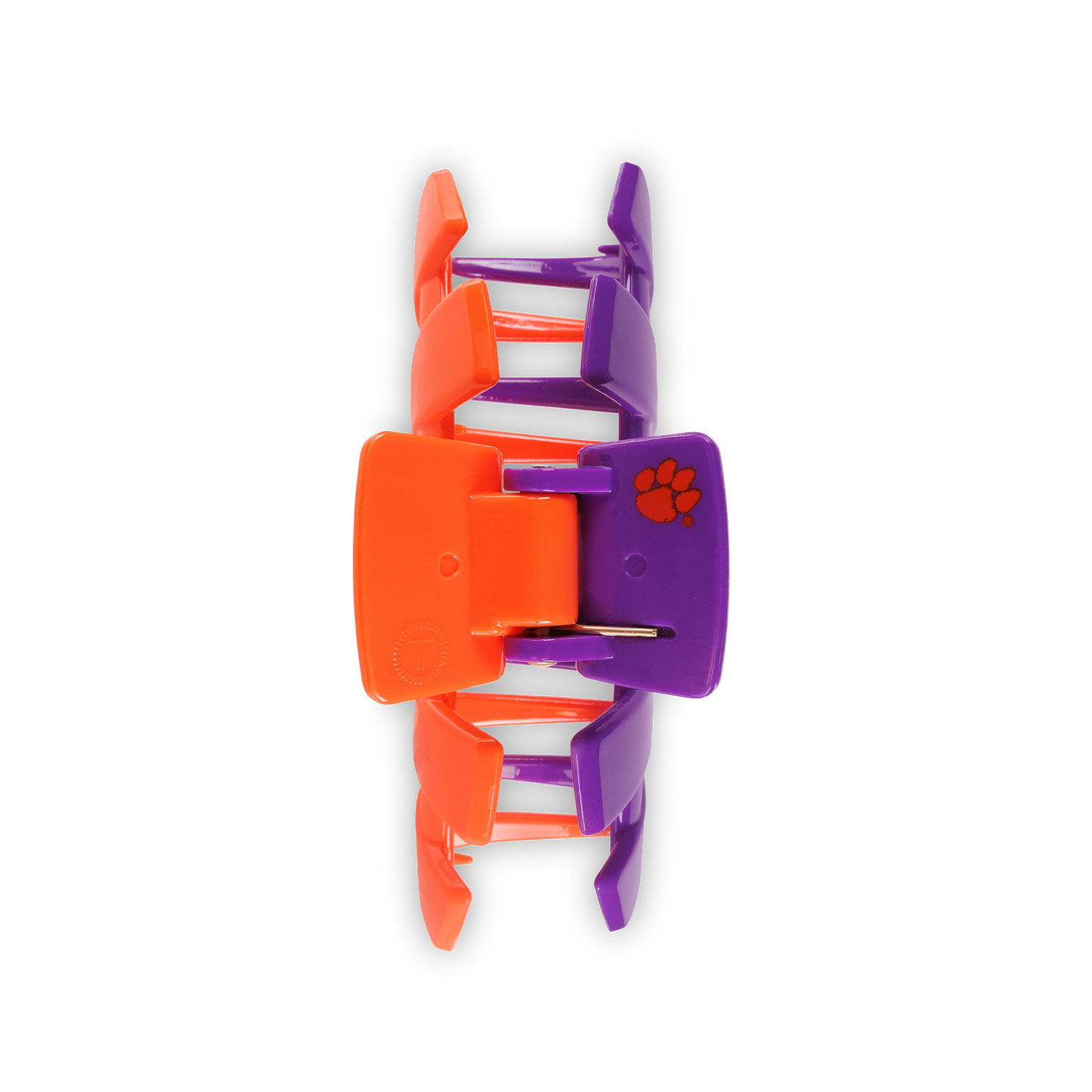 TELETIES - Classic College Hair Clip | Large | Clemson Univ.