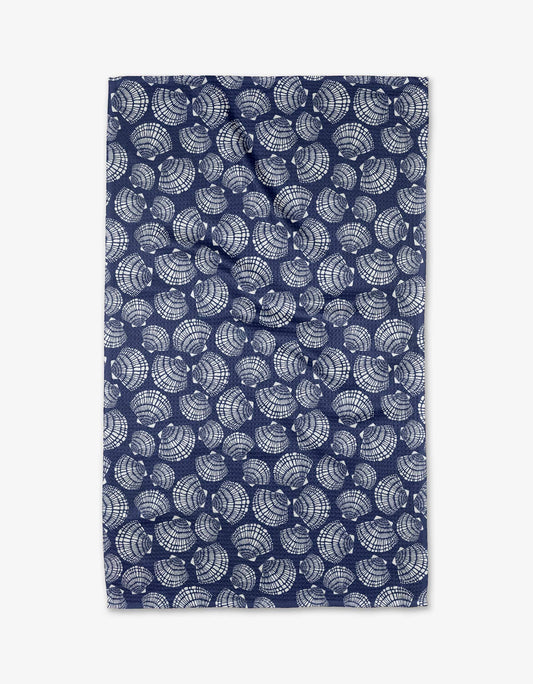 Geometry - Nautical Seashells Tea Towel