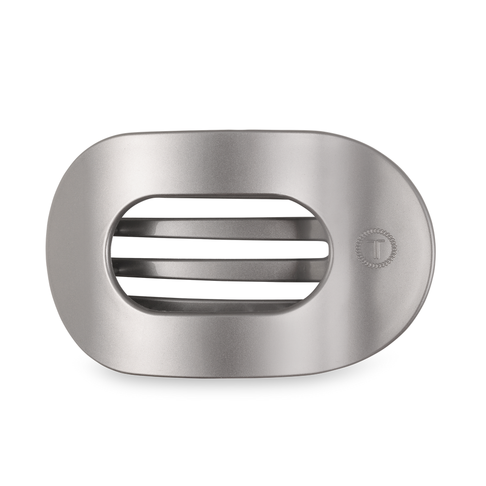 TELETIES - Round Flat Hair Clip | Large | Disco Daydream