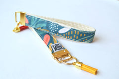 Key Fob Wristlet - Henrietta Blue