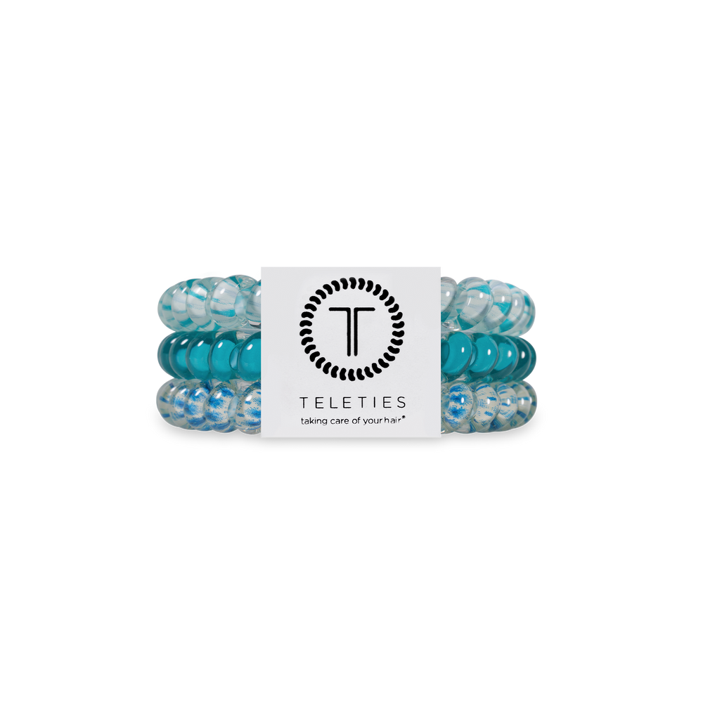 TELETIES - Spiral Hair Coils | Small | Soft Surf