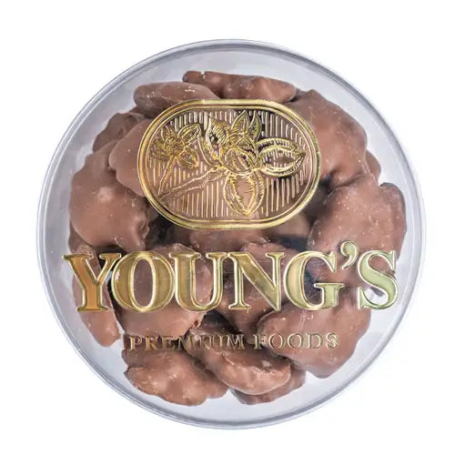 Young’s Milk Chocolate Pecan Clusters 1 lb acrylic | Turtles