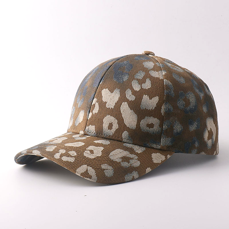 Muted Morandi Leopard Print Baseball Cap