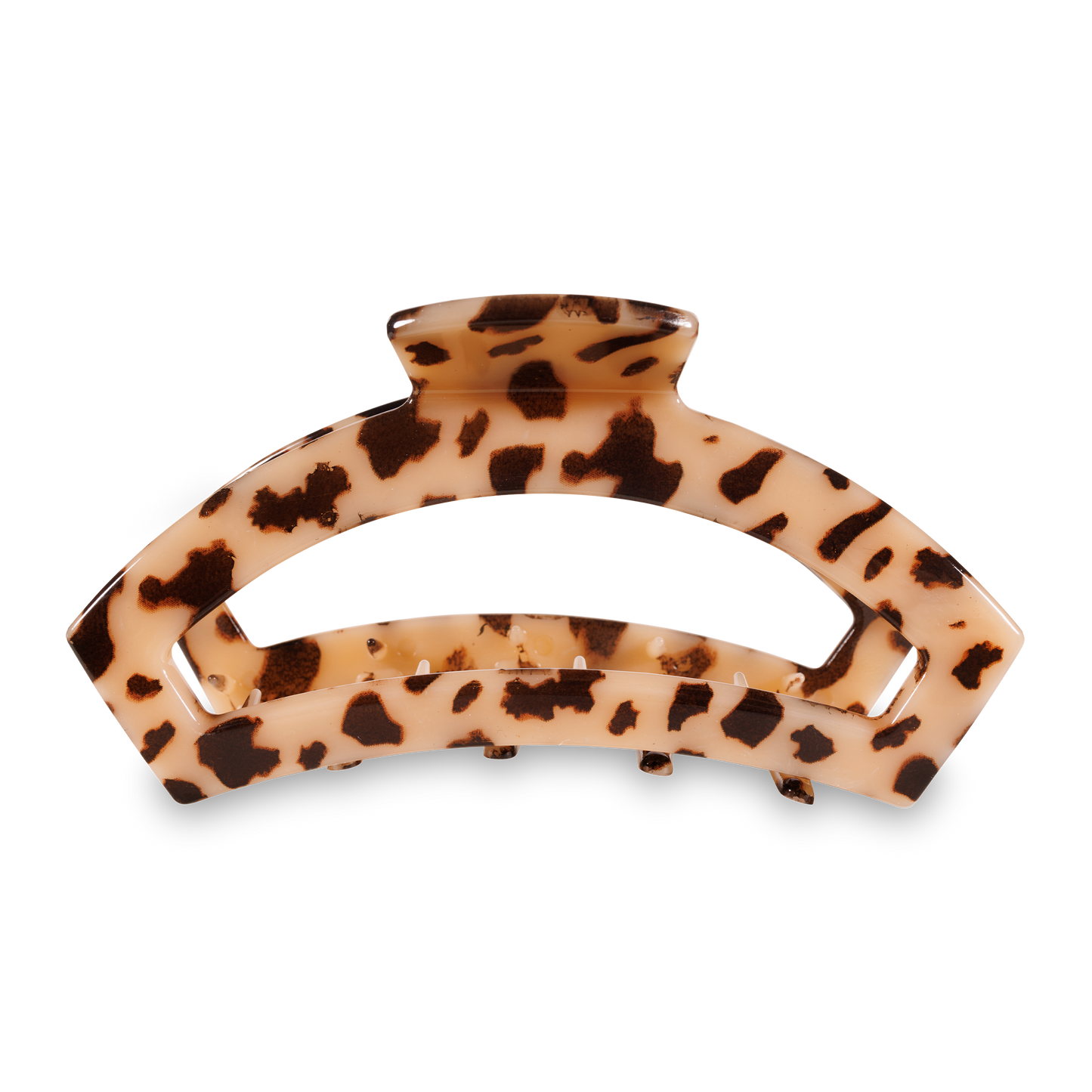TELETIES - Open Hair Clip | Large | Blonde Tortoise