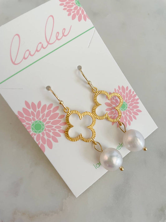 Gold Clover Earrings
