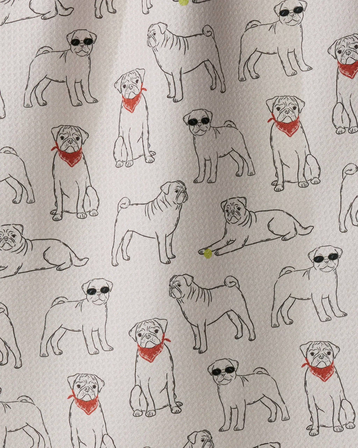 Geometry - Pug Pals Tea Towel
