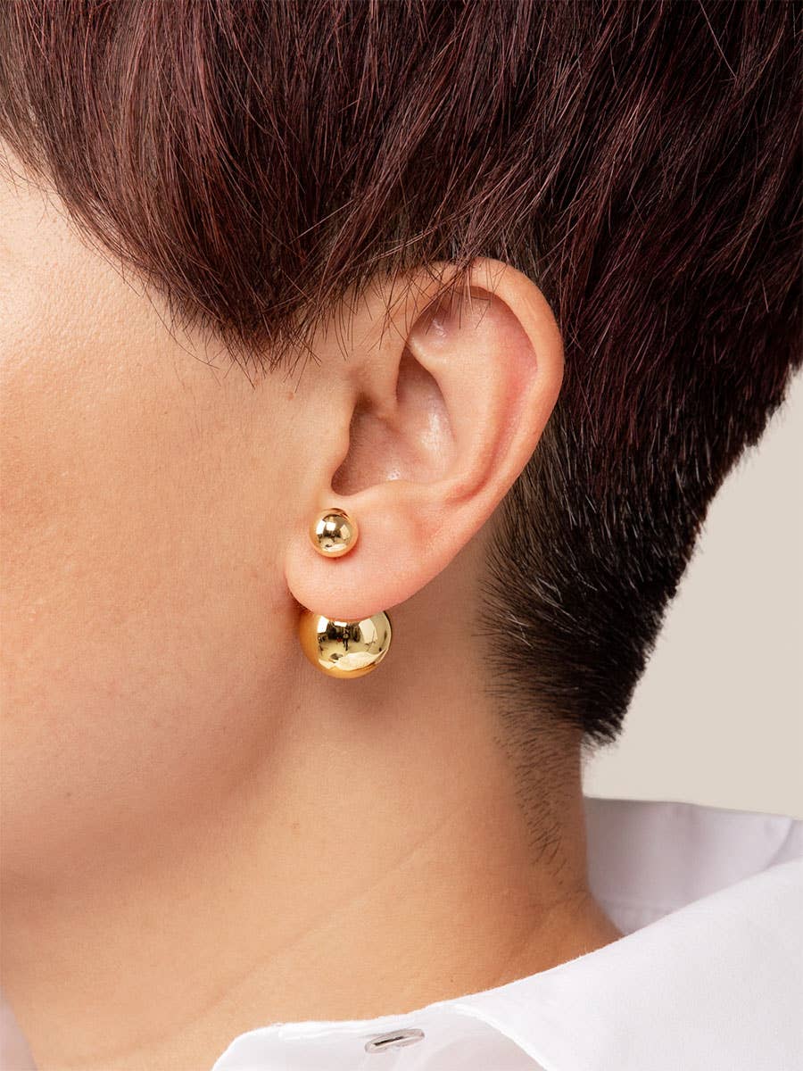 ZENZII - Beaded Ear Jacket Stud