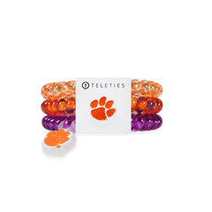 TELETIES - Spiral Hair Coils | Small | Go Tigers! Hair Ties
