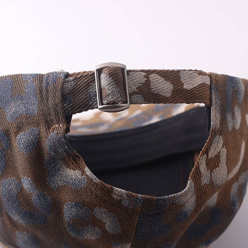 Muted Morandi Leopard Print Baseball Cap