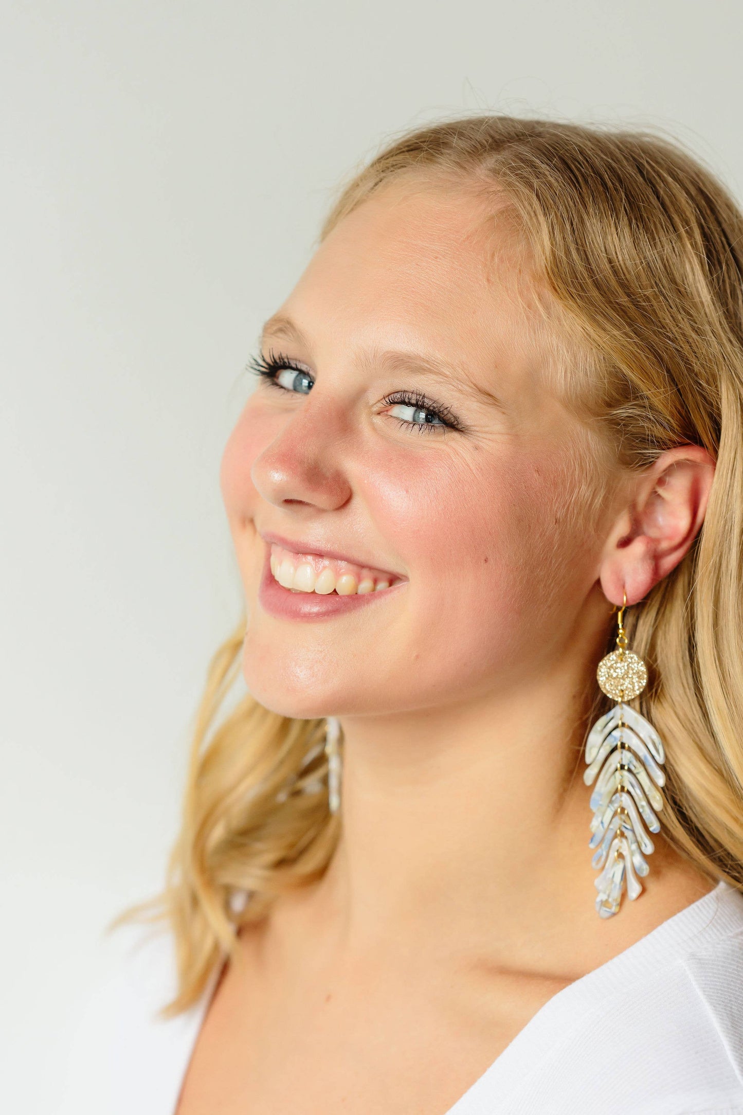 Golden Ice Palm Earrings