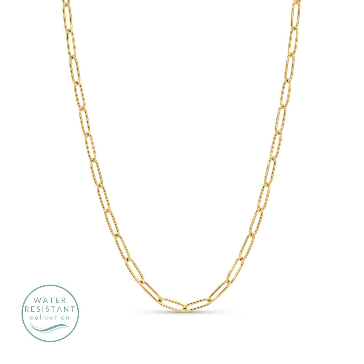Paperclip Necklace, Water-Resistant