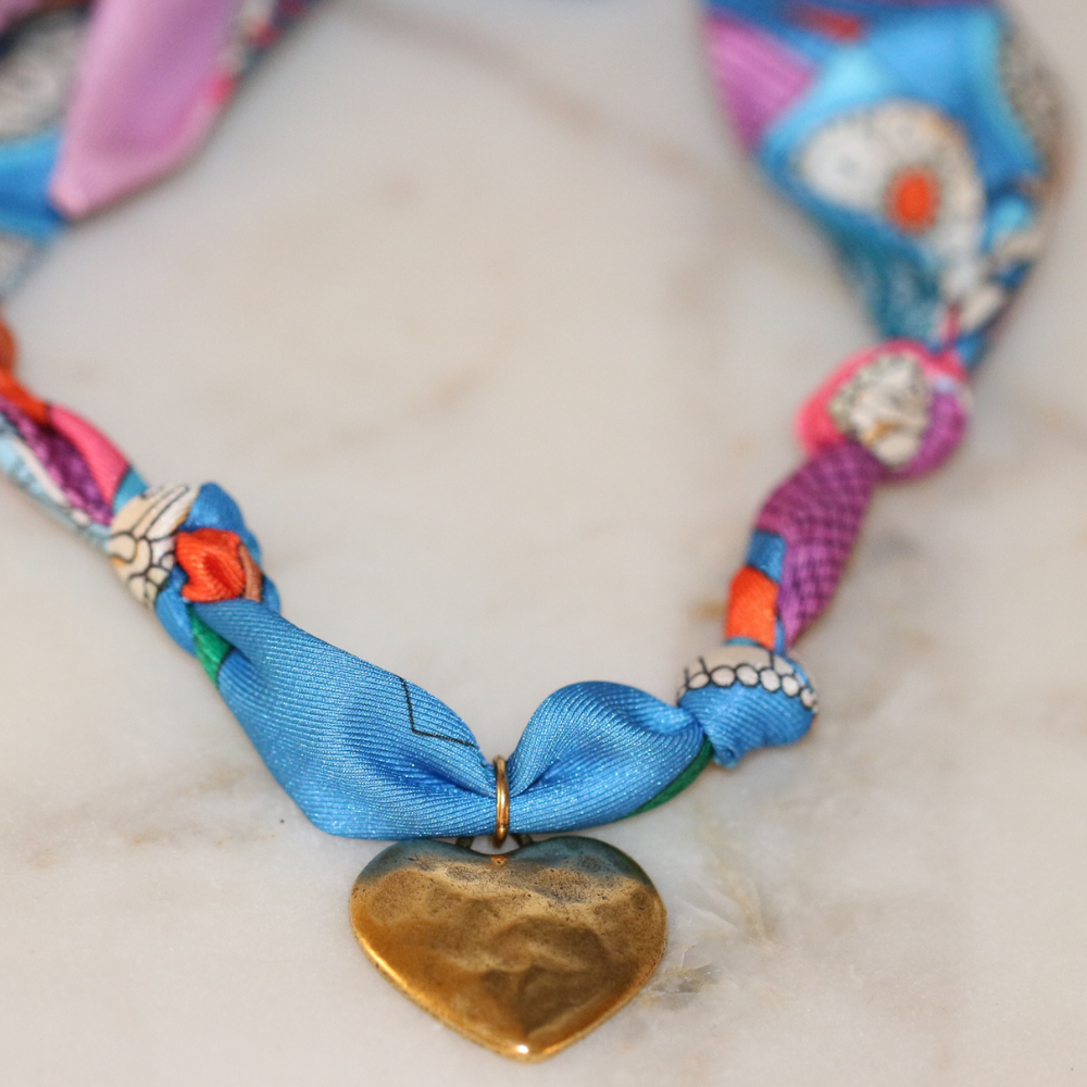 Scarf Necklace ~ Heartstrings & Hues