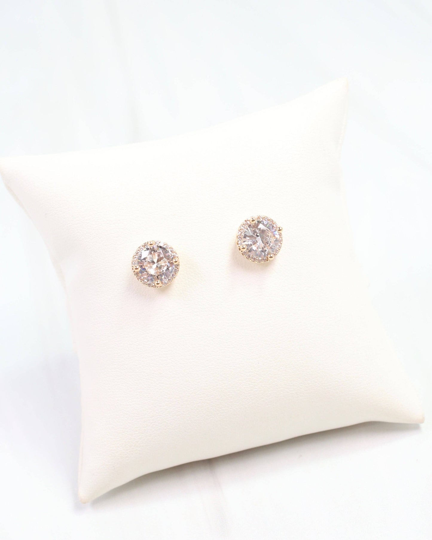 Gold Dipped CZ Stud Gold