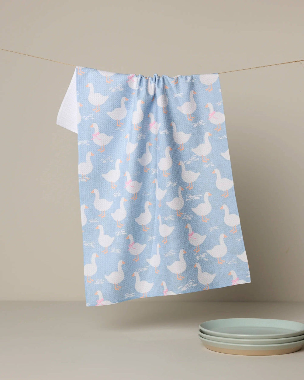 Geometry - Duck Trail Tea Towel