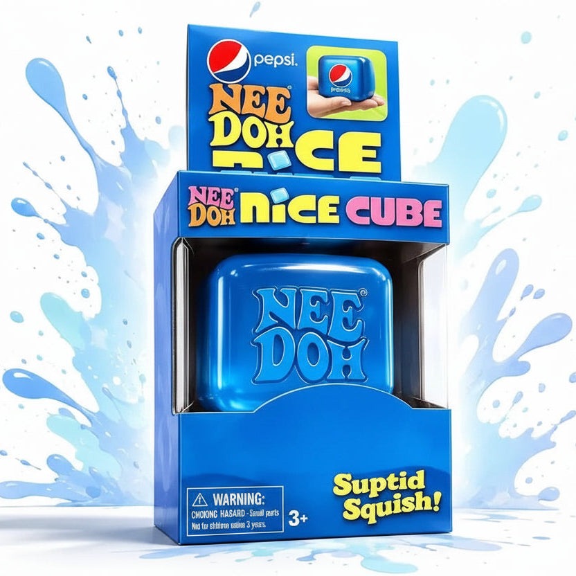 Dr Pepper Nee Doh Nice Cube packaging with Pepsi branding on a white background