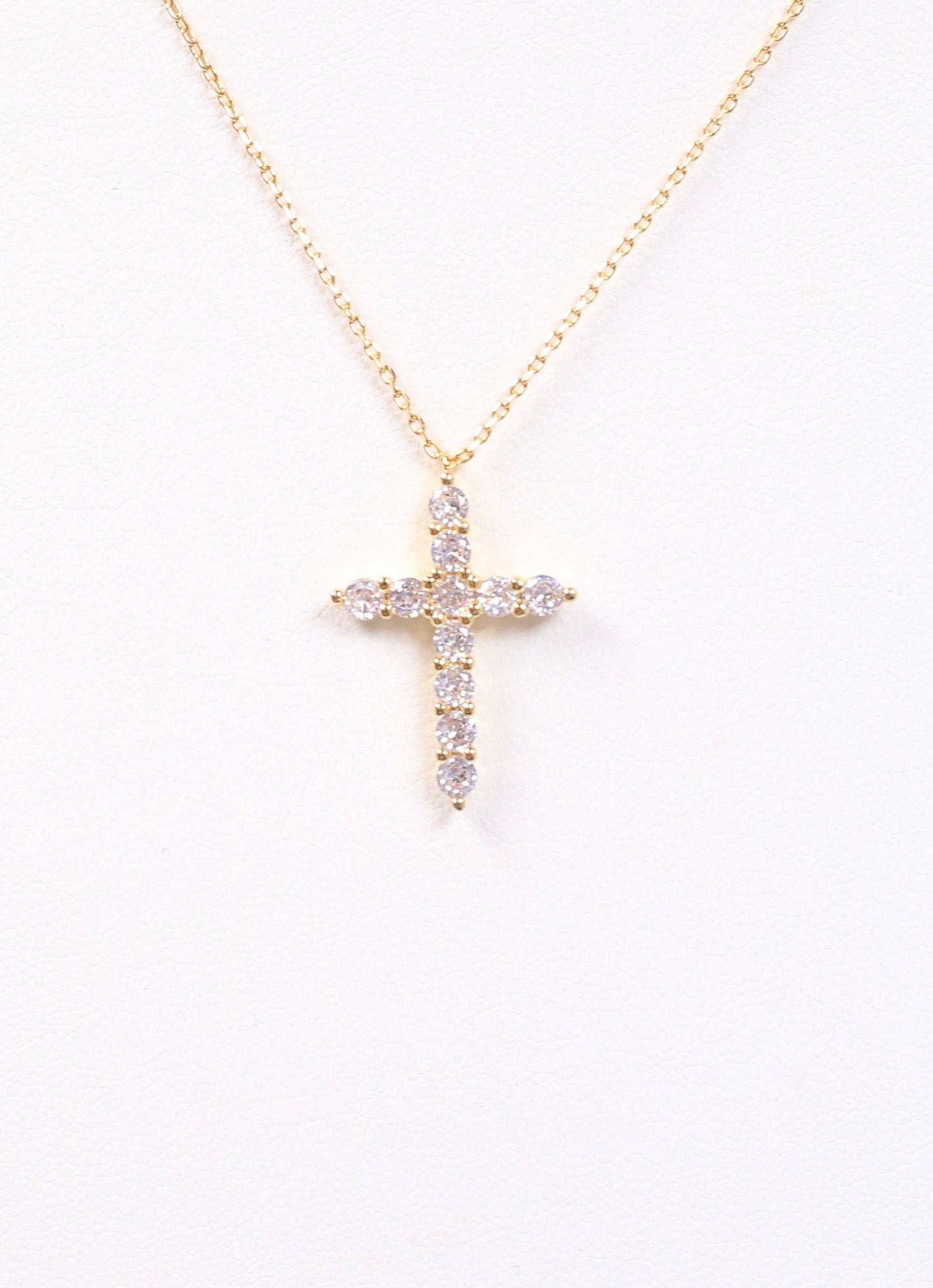 Valencourt CZ Cross Necklace