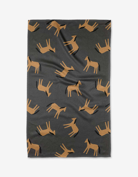 Geometry - Horses Tea Towel