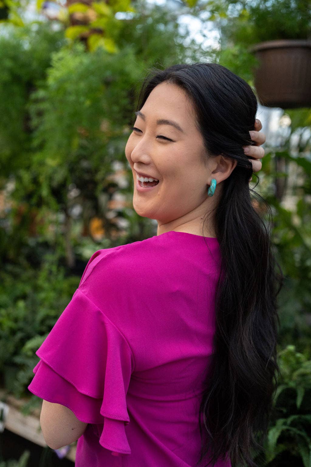 Turquoise Chloe Hoops