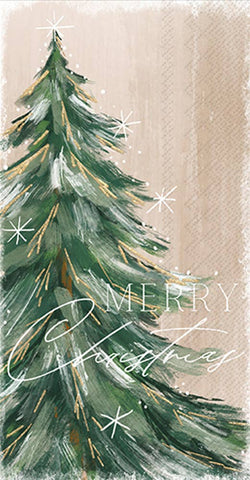 Paper Guest Towels 16 count Gilded Painterly Tree Christmas
