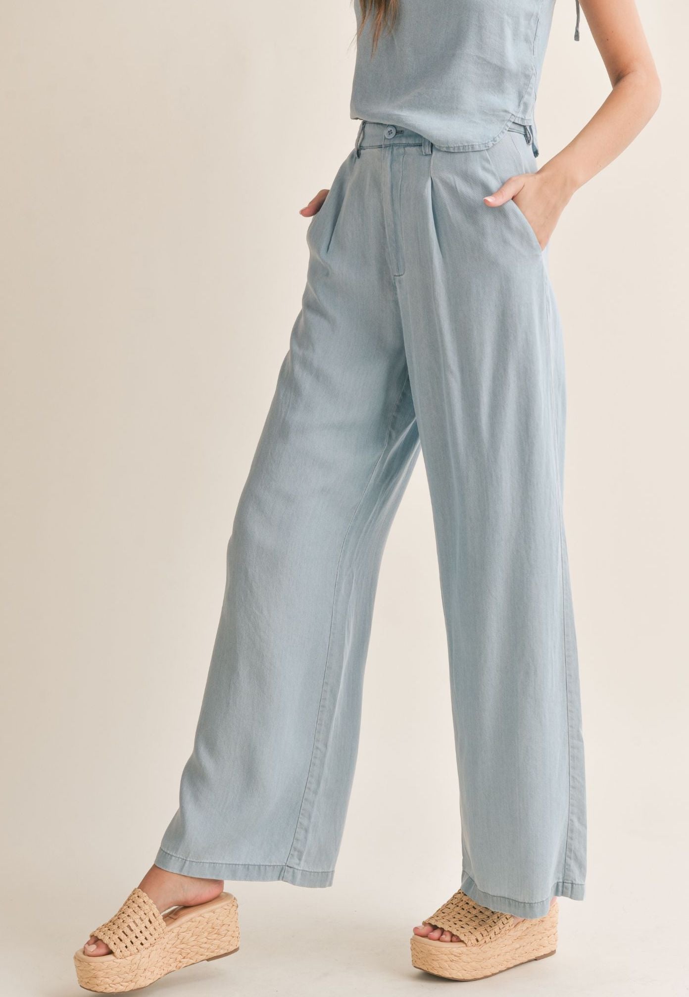 Soft Breeze Chambray Pants