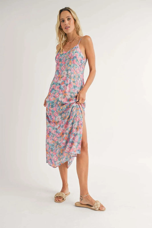 Lei Sweatheart Midi Dress