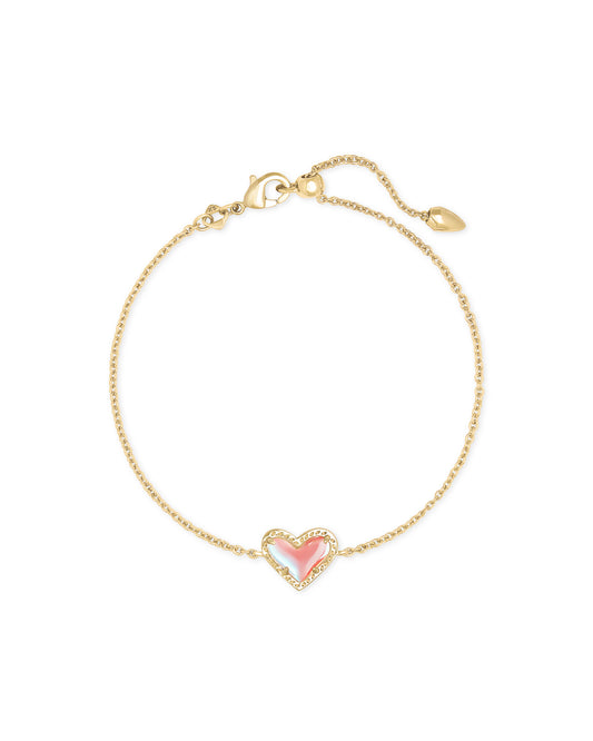 Ari Heart Delicate Chain Bracelet