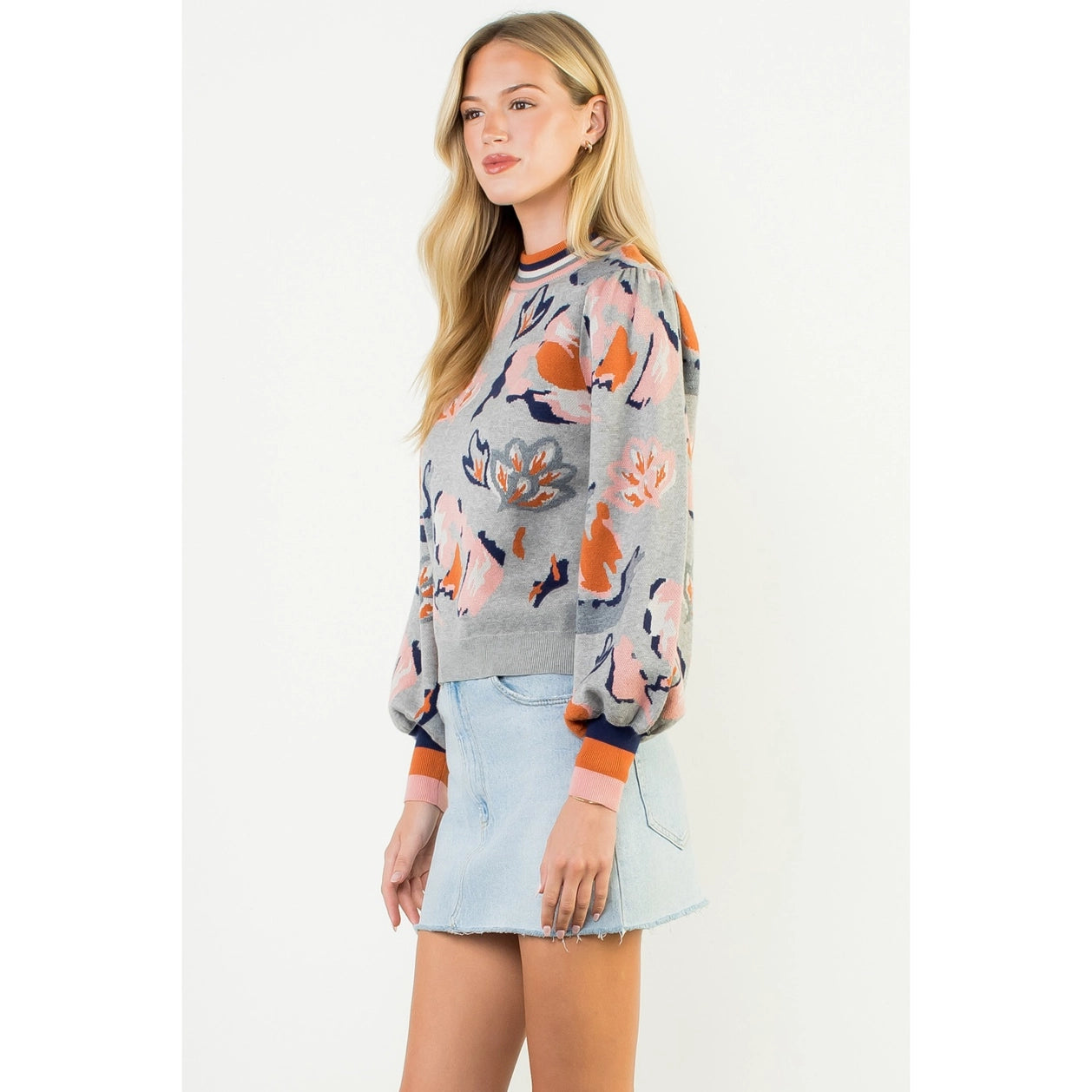 THML Abstract Autumn Knit Sweater