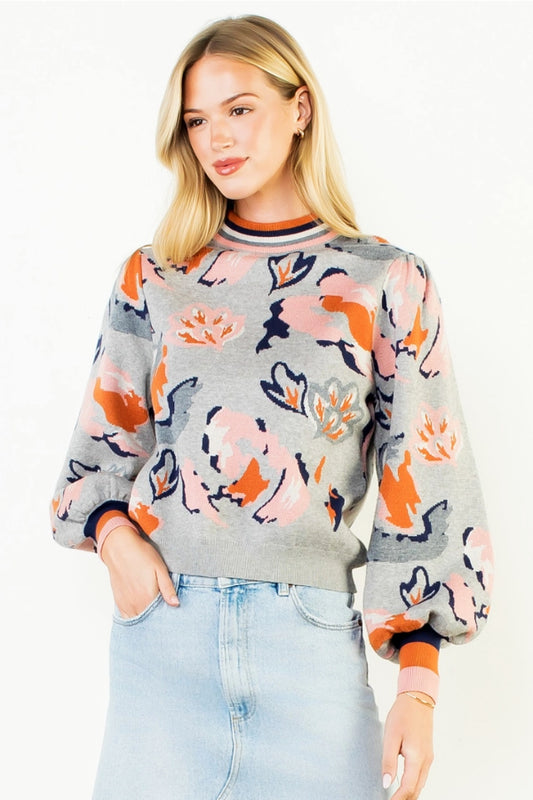 THML Abstract Autumn Knit Sweater