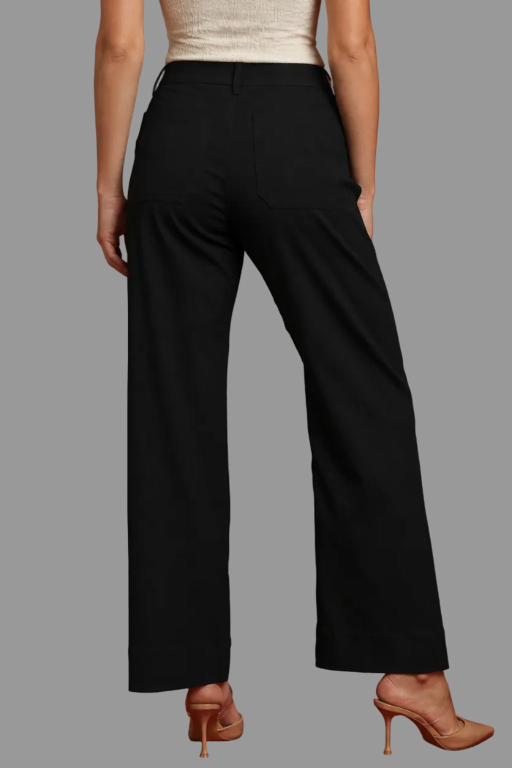 RESTOCK! Black Button Stretch Pants