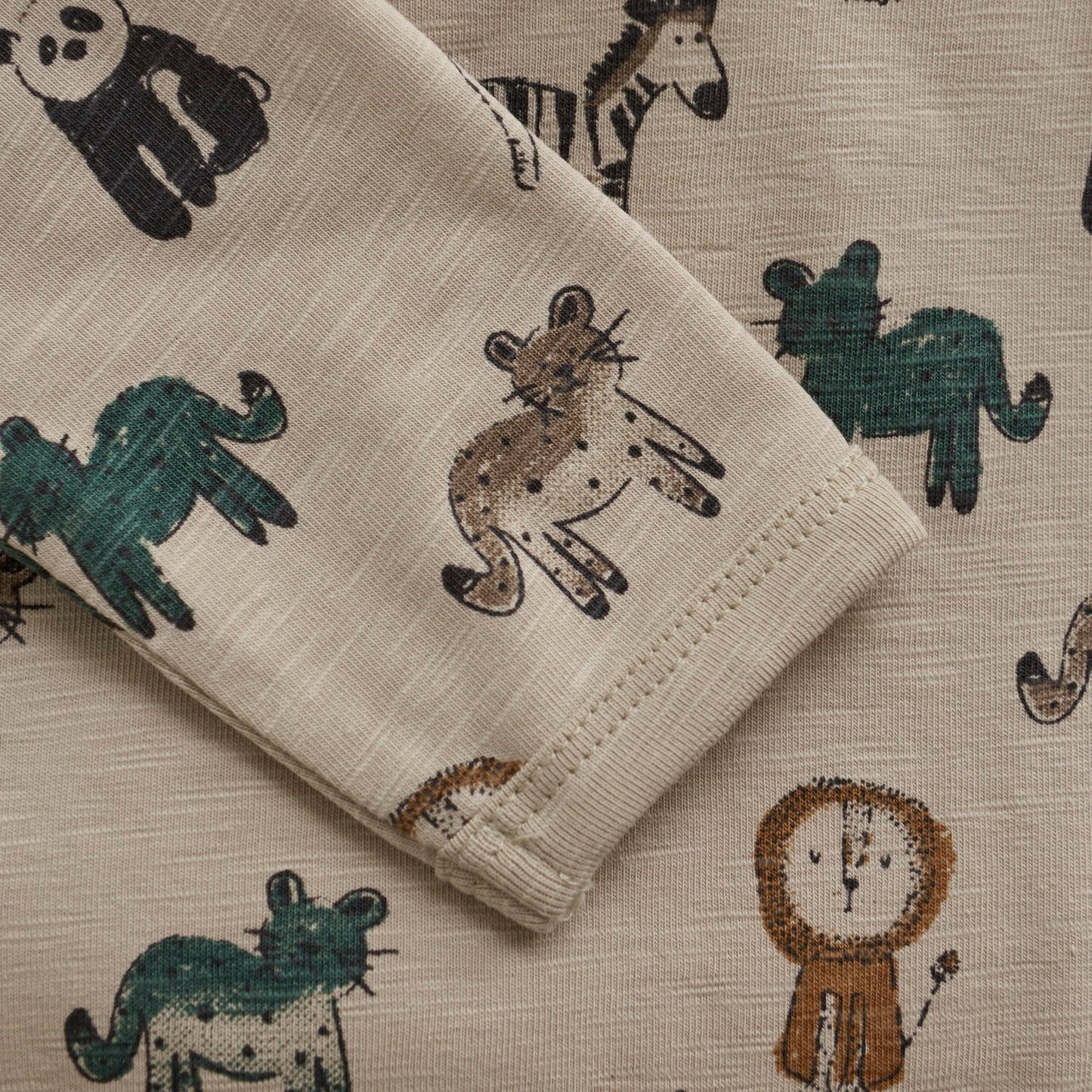 Boys Tan Savannah Animal Bodysuit