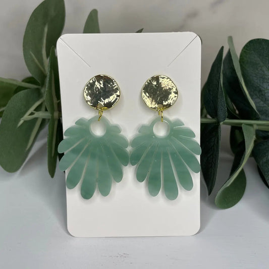 Boho Leaf Drop Earrings