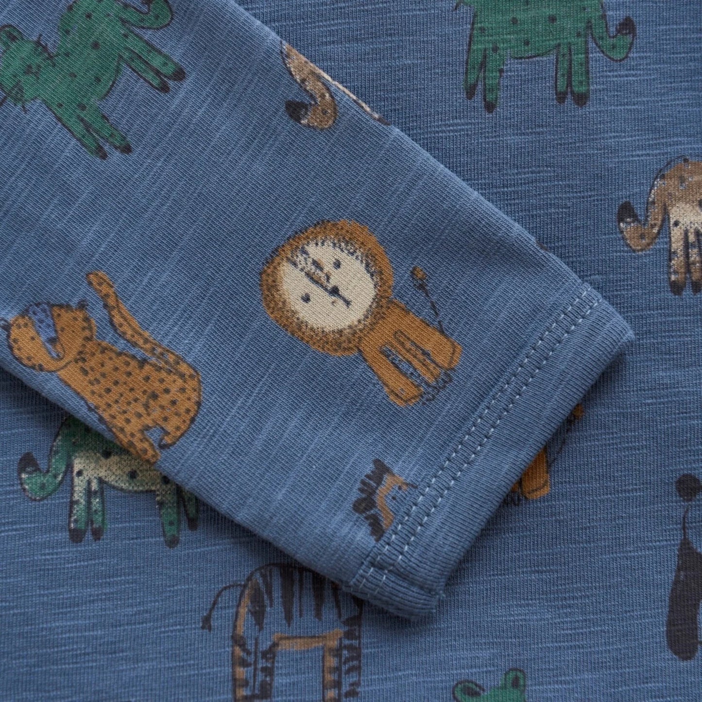 Boys Blue Savannah Animal Bodysuit