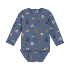 Boys Blue Savannah Animal Bodysuit