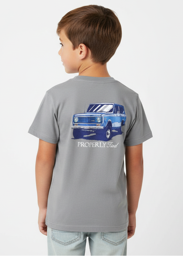 Boys Joyride Battleship Grey Graphic T-Shirt