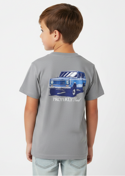 Boys Joyride Battleship Grey Graphic T-Shirt