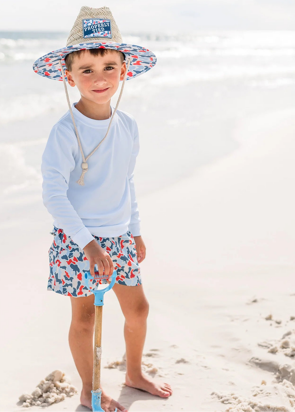Boys Mallard Short Americana Camo