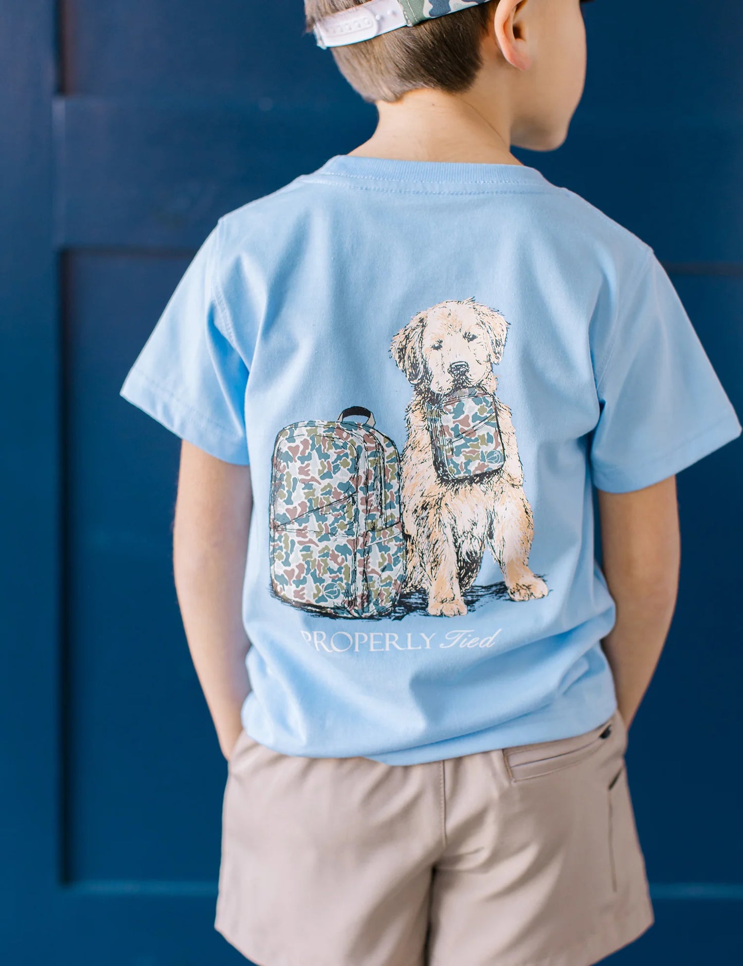 Boys Study Buddy SS Light Blue Graphic T-Shirt