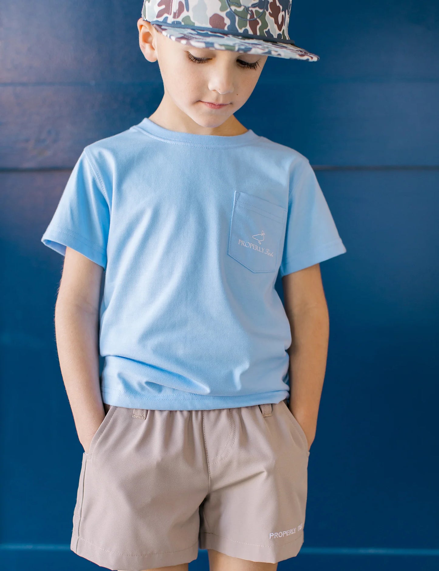 Boys Study Buddy SS Light Blue Graphic T-Shirt