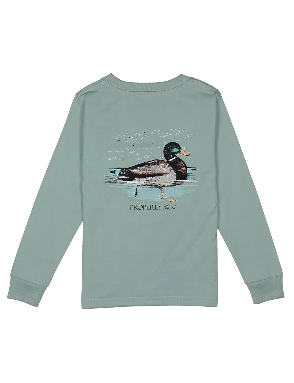 Boys Swimming Mallard LS Marine Mist