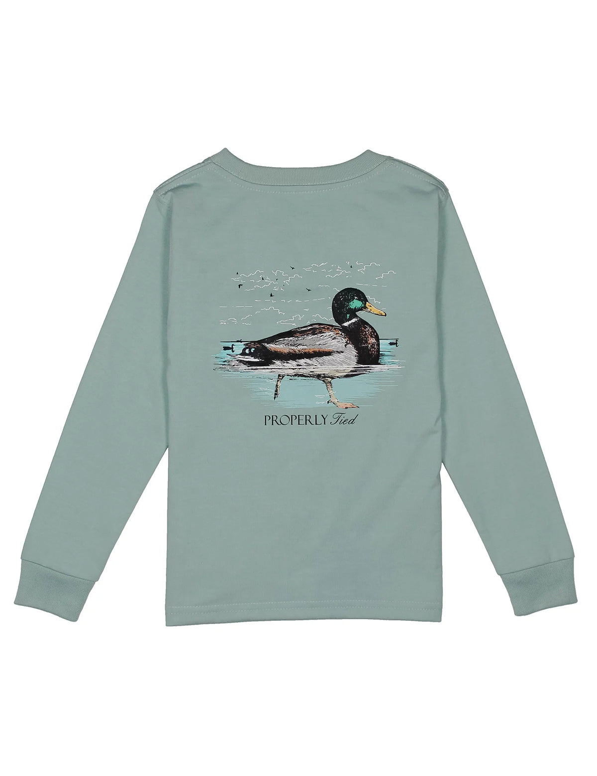 Boys Swimming Mallard LS Marine Mist